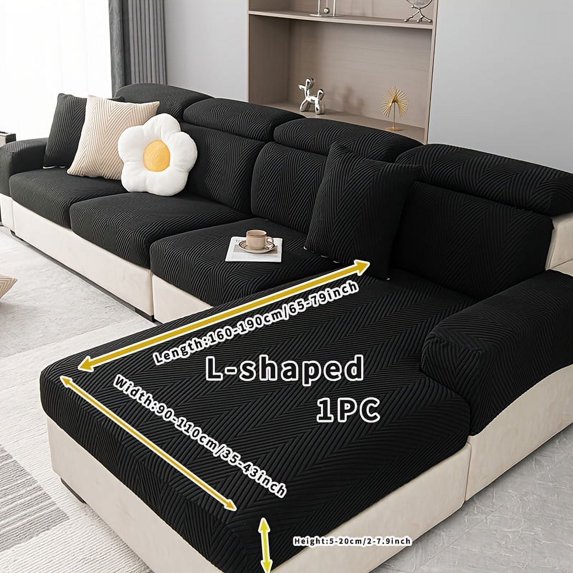 GYTY 1pc Nordic Style Universal Fit Elastic Sofa Cover - Stain-Resistant, Pet-Friendly, Anti-Dust, Anti-Fouling, Easy-Care Furniture Protector for Bedroom, Office, Living - All Seasons