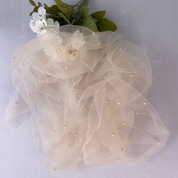 GYTY 1pc, Pearl Chiffon Table Runner, Pearl Decoration, Wedding Table Cloths For Reception Bridal Shower, Dessert Table Pearl Table Runner, Wedding Decor, Wedding Supplies