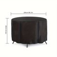 thumbnail image 1 of GYTY 1pc Premium 600D Waterproof Round Patio Furniture Cover - Ultimate Protection for Outdoor Patio Table & Chair Sets - Durable, Easy to Clean, and Windproof Design for Year-Round Use, 1 of 1