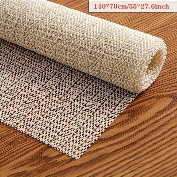 GYTY 1pc Reversible Silicone PVC Non-Slip Mesh Mat, Anti-Skid Bed Sheet Protector, Washable, Heat Bonded, with Non-Textile Weaving for Sofa, Cushion, Home Carpet, Mattress, Door & Floor Mat