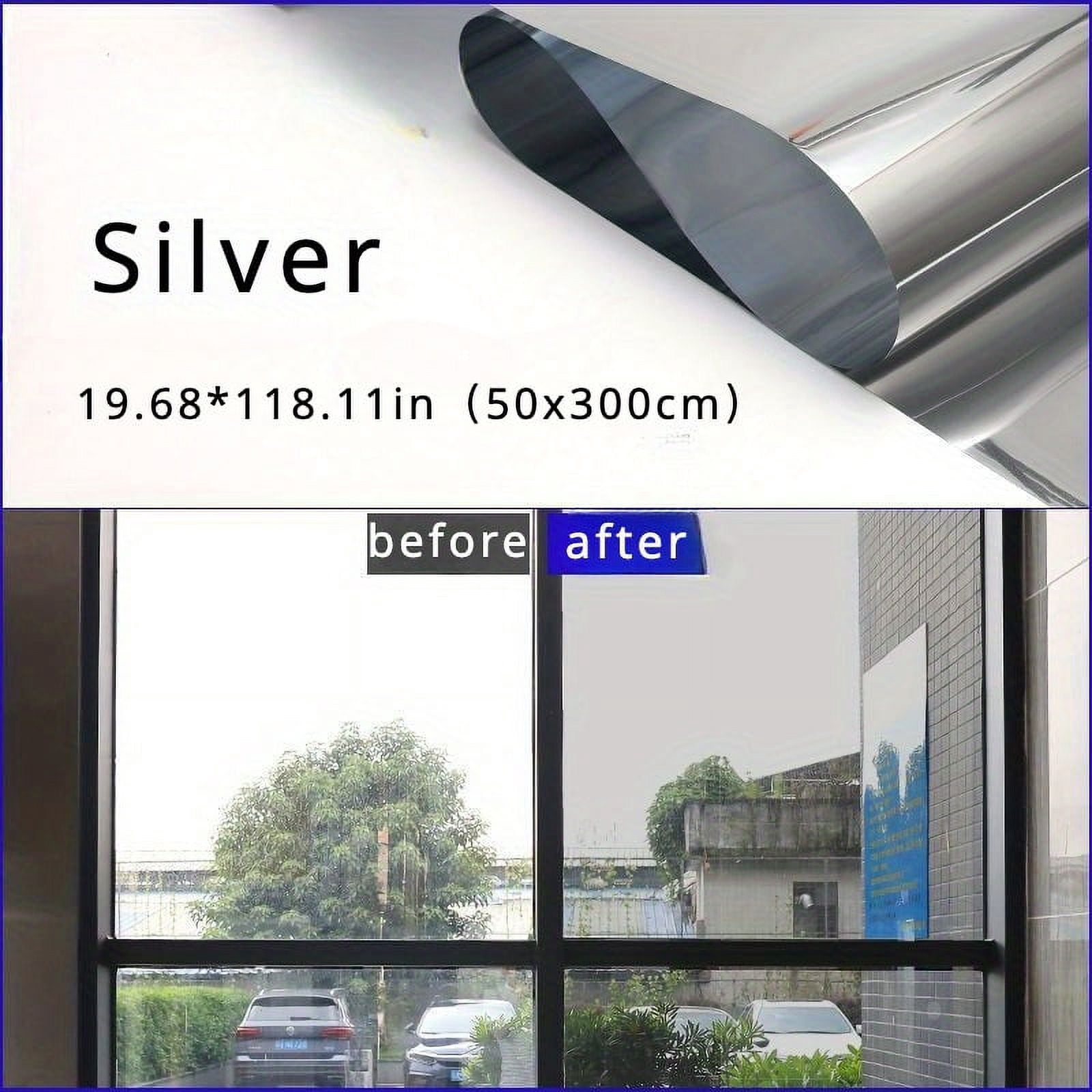 GYTY 1pcs 19.68*118.11in Premium One-Way Perspective Glass Window Film ...