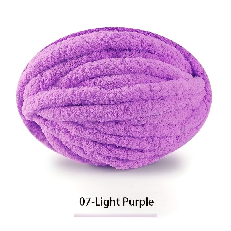 GYTY 1roll Extra Thick Ice Bar Yarn Blanket Hand-woven DIY Line Large Chunky Chenille Cushion Pet Nest Line Iceland Scarf Hat Knitting Close-fitting Soft Extra Thick Fleece Ball 250g