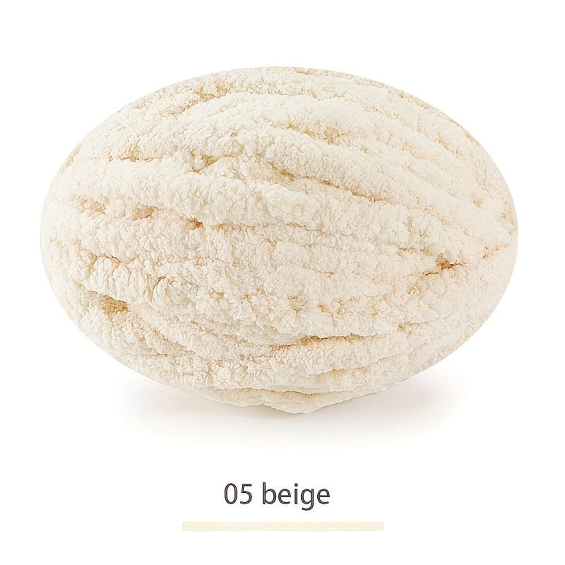GYTY 1roll Extra Thick Ice Bar Yarn Blanket Hand-woven DIY Line Large Chunky Chenille Cushion Pet Nest Line Iceland Scarf Hat Knitting Close-fitting Soft Extra Thick Fleece Ball 250g