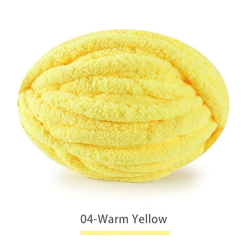 GYTY 1roll Extra Thick Ice Bar Yarn Blanket Hand-woven DIY Line Large Chunky Chenille Cushion Pet Nest Line Iceland Scarf Hat Knitting Close-fitting Soft Extra Thick Fleece Ball 250g