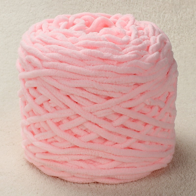 GYTY 2 Rolls of 5.64oz Snuggly Chenille Velvet Yarn, Soft Warm Fluffy Iceland Yarn for DIY Sweaters, Caps, Slippers, and Scarves, Chunky Yarn, Yarn