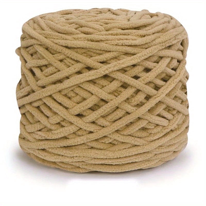 GYTY 2 Rolls of 5.64oz Snuggly Chenille Velvet Yarn, Soft Warm Fluffy Iceland Yarn for DIY Sweaters, Caps, Slippers, and Scarves, Chunky Yarn, Yarn