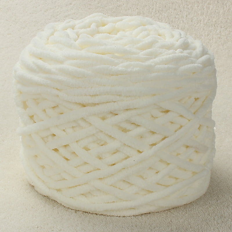 GYTY 2 Rolls of 5.64oz Snuggly Chenille Velvet Yarn, Soft Warm Fluffy Iceland Yarn for DIY Sweaters, Caps, Slippers, and Scarves, Chunky Yarn, Yarn
