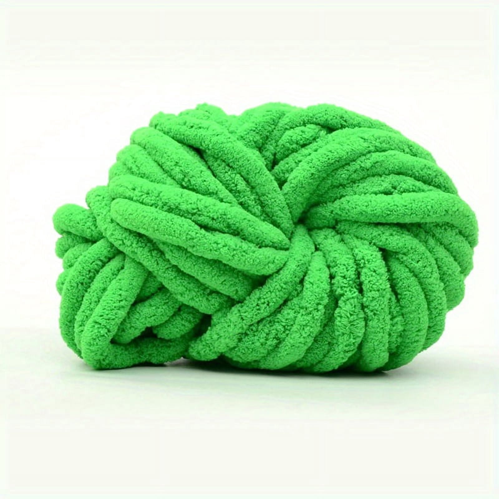 GYTY 2 Skeins Soild Color Chunky Chenille Yarn For DIY Arm Hand Knitting, DIY Knitting Hat Scarf Chunky Blanket Bag, 1.1LB