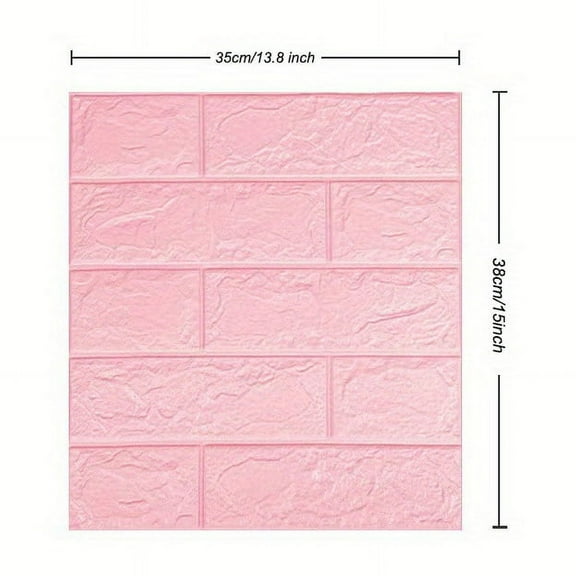 GYTY 20/30/40pcs 3D Wall Tile Sticker, Foam Brick Pattern Wallpaper, Brick Pattern Foam Self-Adhesive Waterproof Moisture-Proof Ceiling Sticker, Easy To Stick And Peel, Easy To Clean And Free Cutting