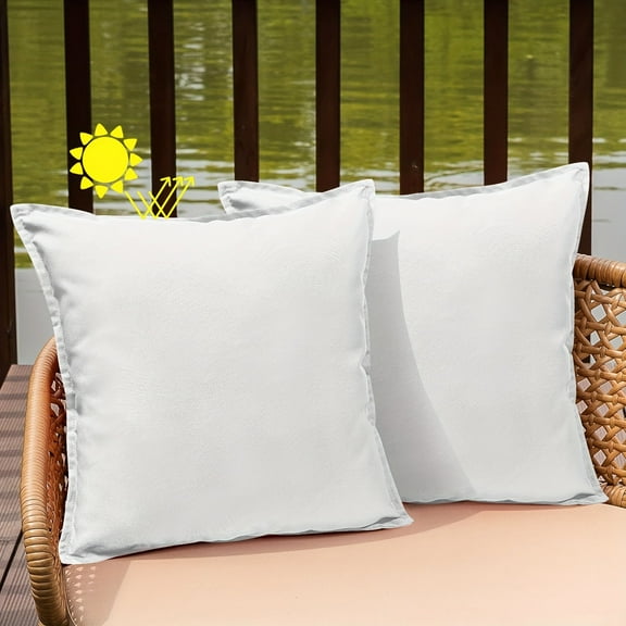 GYTY 2pcs Outdoor Throw Pillow Covers, for Garden Bench Porch Couch Patio Furniture Sunbrella, Decorative Pillow Cover for Outdoor Sofa