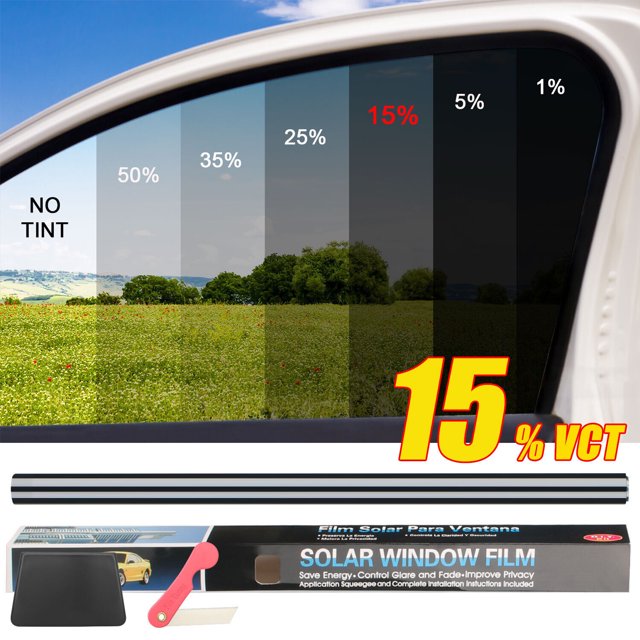 GYTY 300cmx50cm/118.11inx19.69in Black Car Window Foils Tint Tinting
