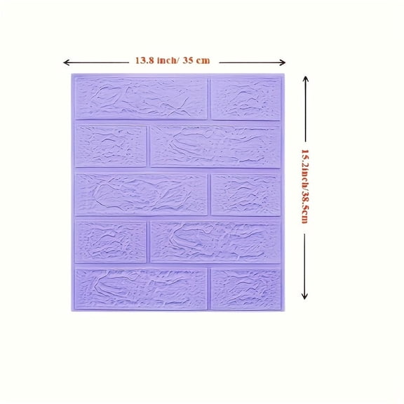 GYTY 3D Wall Sticker Brick Pattern Wallpaper