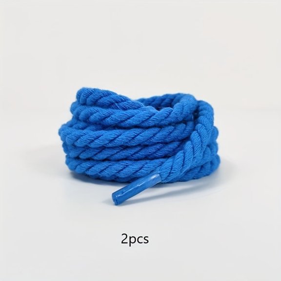 GYTY 3pairs 160cm/62.99in Multicolor Twist Rope Shoe Laces For High Top Sneakers, Hiking Shoes, Sports Shoes, Canvas Shoes Accessories For King's Day