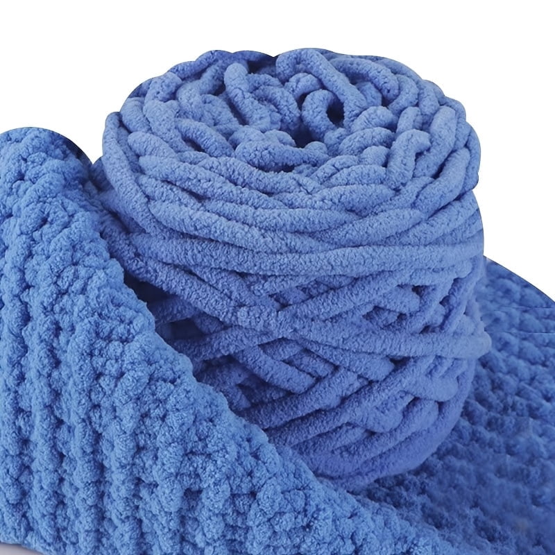GYTY 4-Pack Chenille Yarn for Crochet, Thick Handmade Slippers & Scarves, 100g Polyester Chunky Knitting Yarn, DIY Craft Supplies