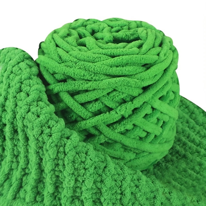 GYTY 4-Pack Chenille Yarn for Crochet, Thick Handmade Slippers & Scarves, 100g Polyester Chunky Knitting Yarn, DIY Craft Supplies