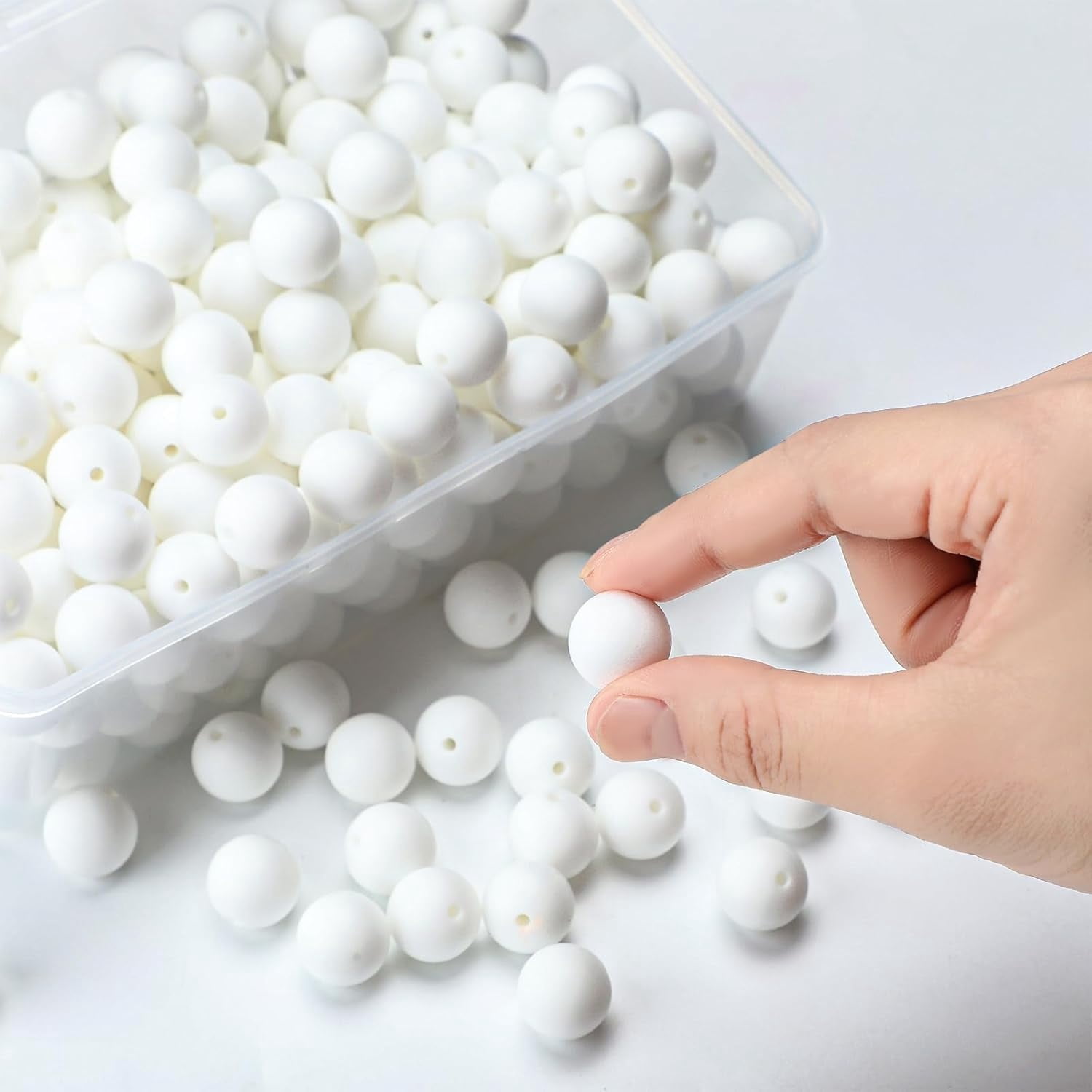 GYTY   500 Pcs 15mm Silicone Beads Mixed Round Silicone Beads Bracelet Making Kit Focal Beads Loose Beads for DIY Craft Necklace Jewelry Bracelet Lanyard Keychain Making (50 Colors)
