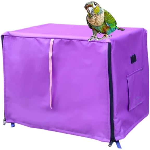 GYTY Bird Cage Cover - Lightproof Birdcage Covers Nighttime- Ideal for Parrots Cockatiels Parakeets Cockatoos Lovebirds Finches Budgerigars Conure (XXL(23.6" Lx15.7 Wx15.7 H),Purple)
