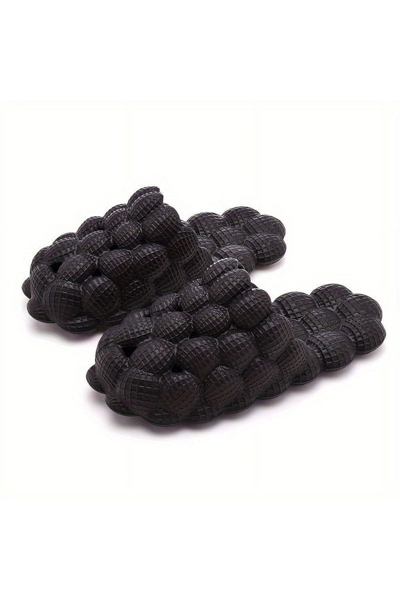 Bubble Slides For Women And Men, Spa Massage Non-slip Golf Ball Slippers, Funny Lychee Soft Beach Sandals