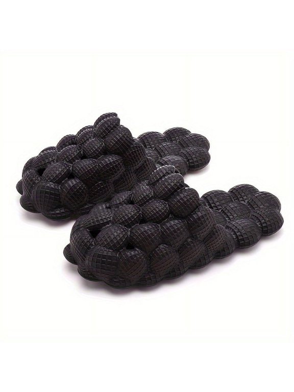 Bubble Slides For Women And Men, Spa Massage Non-slip Golf Ball Slippers, Funny Lychee Soft Beach Sandals