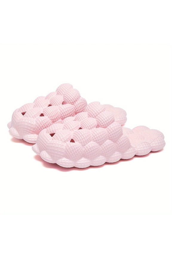 Bubble Slides For Women And Men, Spa Massage Non-slip Golf Ball Slippers, Funny Lychee Soft Beach Sandals