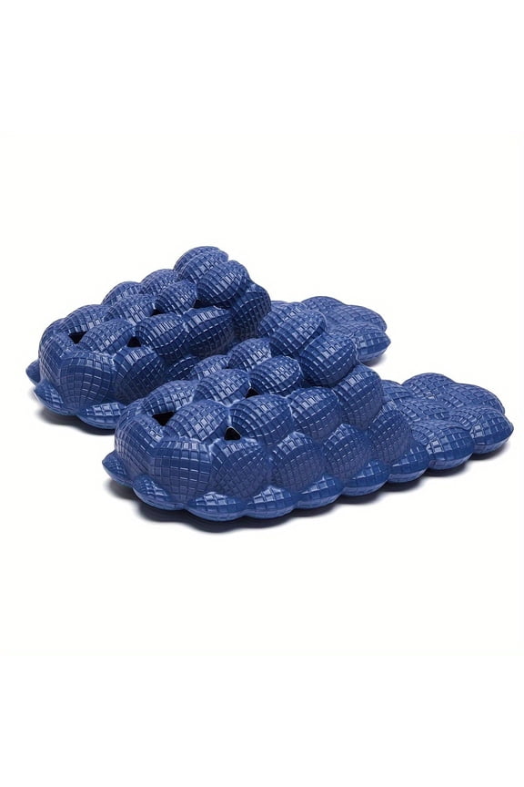 Bubble Slides For Women And Men, Spa Massage Non-slip Golf Ball Slippers, Funny Lychee Soft Beach Sandals