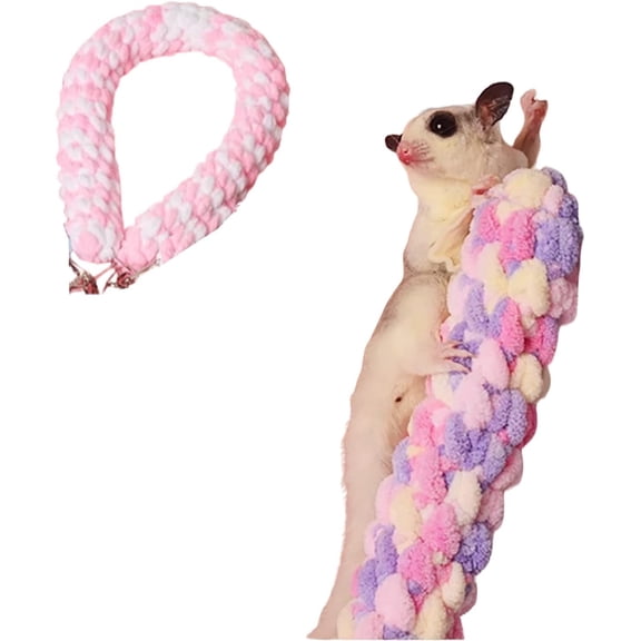 GYTY Colorful Climbing Toys Swings Small Animals - Cages Hanging Rope Perch Stand -Sugar Gliders Rats Parrots Ferrets Hamster Flying Squirrel Degu Chinchilla Guinea Pig Dwarf Rabbit Hedgehog