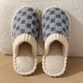 thumbnail image 1 of GYTY Cozy & Chic Women's Winter Plush Slippers - Soft, Warm Indoor Comfort with Non-Slip PVC Sole, Cream Cuff Detail, Hand Washable - Perfect for Home Relaxation, 1 of 1