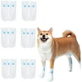 thumbnail image 1 of GYTY  Dog Shoes 12Pcs Disposable Booties for Paw Protection Waterproof & Dustproof Socks Protector with Self-Adhesive Bandage for Small to Medium Large Dogs Puppies (Dustproof Version,Large), 1 of 7