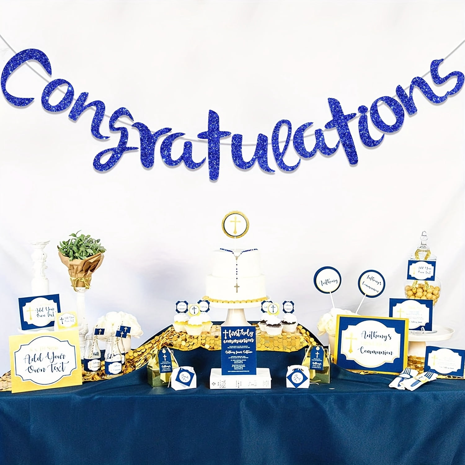 GYTY Golden Class of 2025 Graduation Theme Party Decoration Banner ...