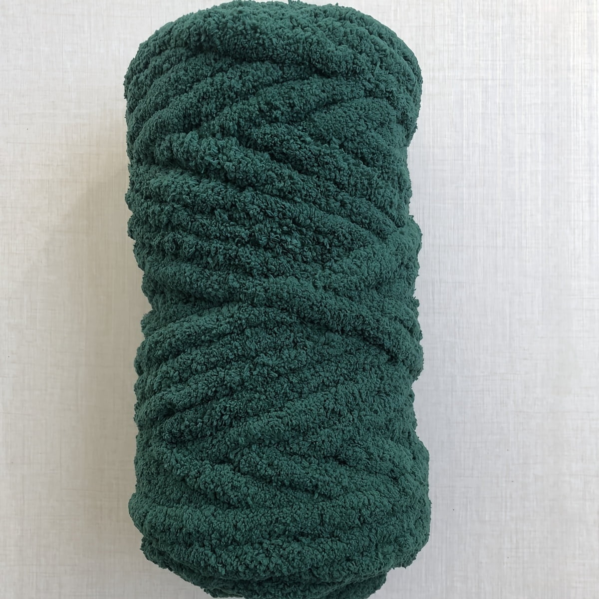 GYTY Luxurious Chenille Chunky Yarn - 500g, No-Pill, Machine Washable for DIY Blankets, Crochet Projects & Crafts - Available in Ivory, Orange, Charcoal, Deep Purple, Cream, Black