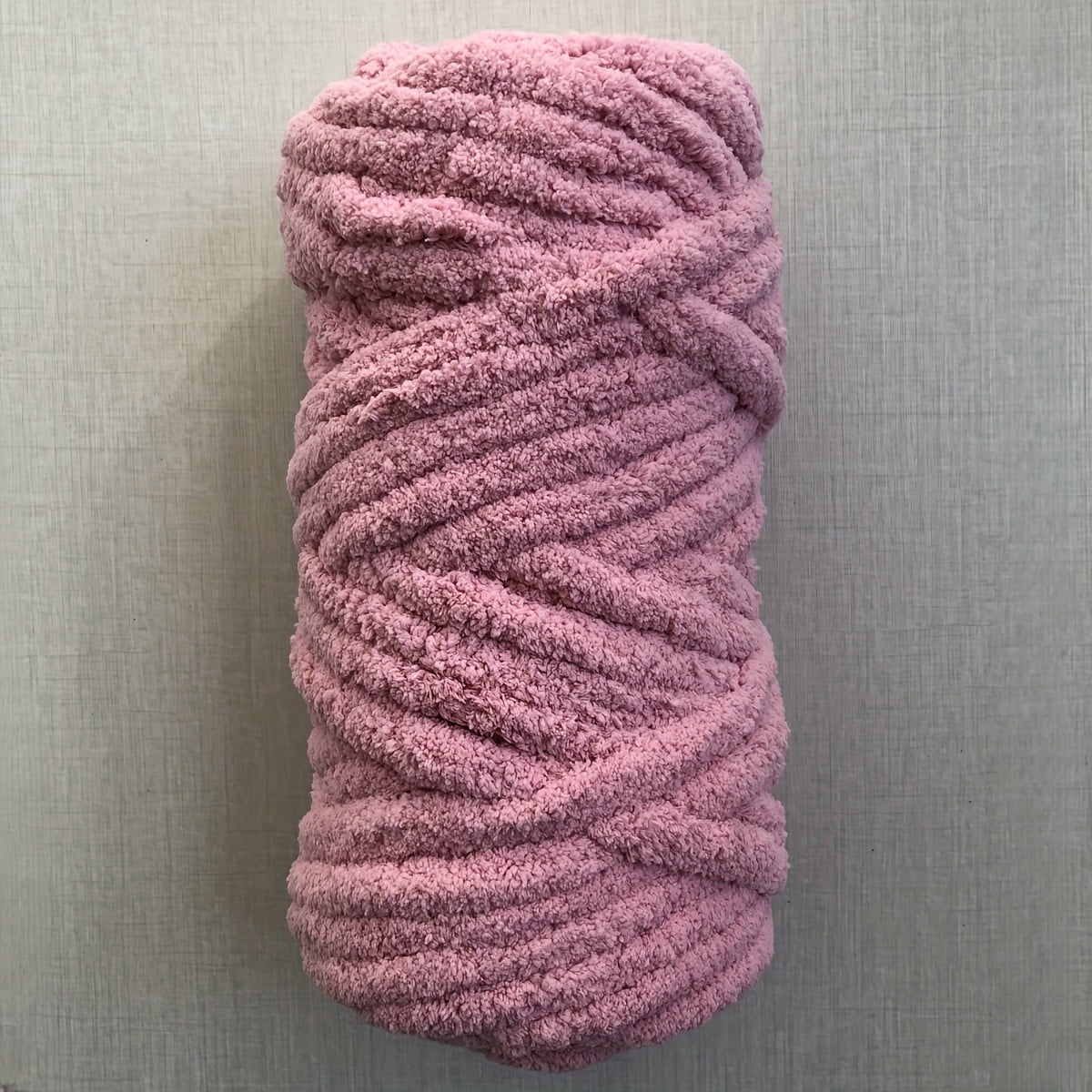 GYTY Luxurious Chenille Chunky Yarn - 500g, No-Pill, Machine Washable for DIY Blankets, Crochet Projects & Crafts - Available in Ivory, Orange, Charcoal, Deep Purple, Cream, Black