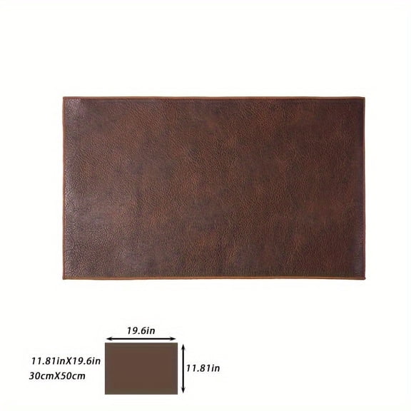 GYTY Luxury Faux Leather Tea Table Runner - Waterproof, Double-Sided Design for Zen-Inspired Home Decor, Available in 4 Sizes