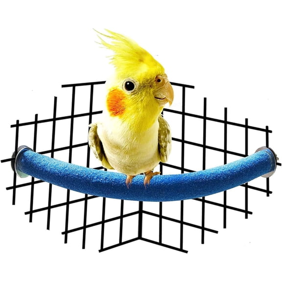 GYTY Parrot Perch Stand, Quartz Sands Bird Stick Paw Grinding Rough-surfaced Perches for Small Medium Birds - Cockatiel Lovebird Conure African Grey