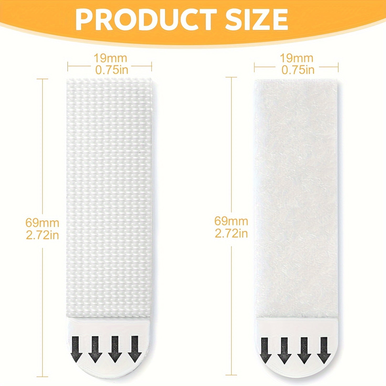 GYTY Picture Hanging Strips Heavy Duty, 64Pairs(128 Strips)Sticky