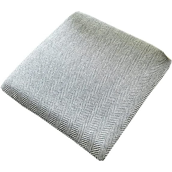GYTY Premium Wool Square Chair Pad, Zippered Chair Cushion with Removable Covers, Comfortable Slow Rebound Memory Foam Seat Cushion for Kitchen, Dining Room, Office, Car
