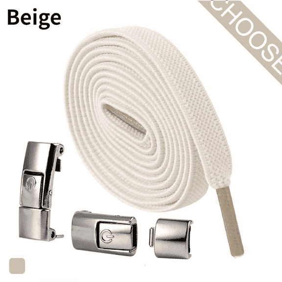 GYTY Press Lock Shoelaces Without Ties Elastic Laces Sneaker Widened Flat No Tie Shoe Laces Adult Shoelace For Shoes