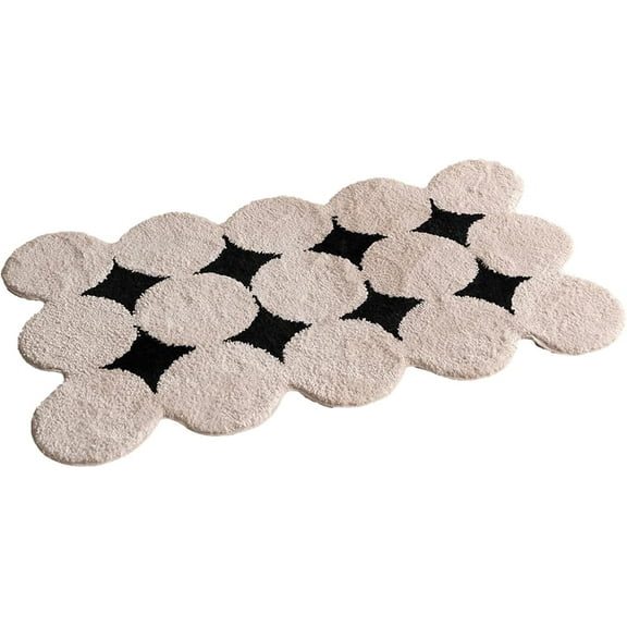 GYTY Room Decor Y2K Cool Rugs Aesthetic Black and White Carpet Area Rug Modern for Bedroom Living Room
