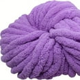 thumbnail image 1 of 1pc Polyester 100.00% Yarn, Extra Chunky Knit Chenille Yarn For Hand Knitting Soft Snuggle Blanket Sofa Cushion -30yd 8oz, 1 of 10