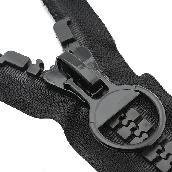 GYTY Zippers for Sewing, 1pcs 20# 60-800cm Oversize Resin Zipper with Sliders, Black Zipper for Tent DIY Sewing Down Coat Bag Clothing Tent Accessories (Size : 800cm) (Size : 200cm) (Color : 95cm)