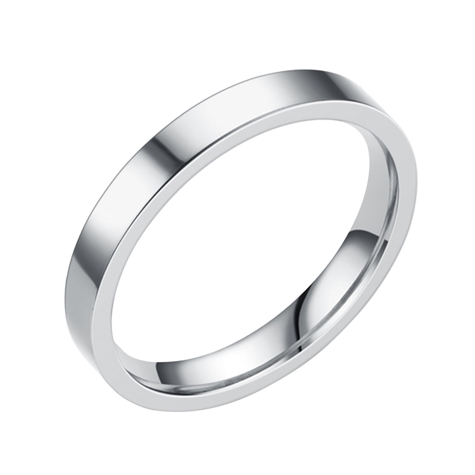 GYUJNB 14K Gold Plated Halo Ring Ring3MM Stainless Steel Solid