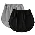 thumbnail image 1 of GYUJNB 2 Pcs Shirt Extender for Women Adjustable Layering Fake Top Lower Sweep Shirt Half Length Skirt, 1 of 9