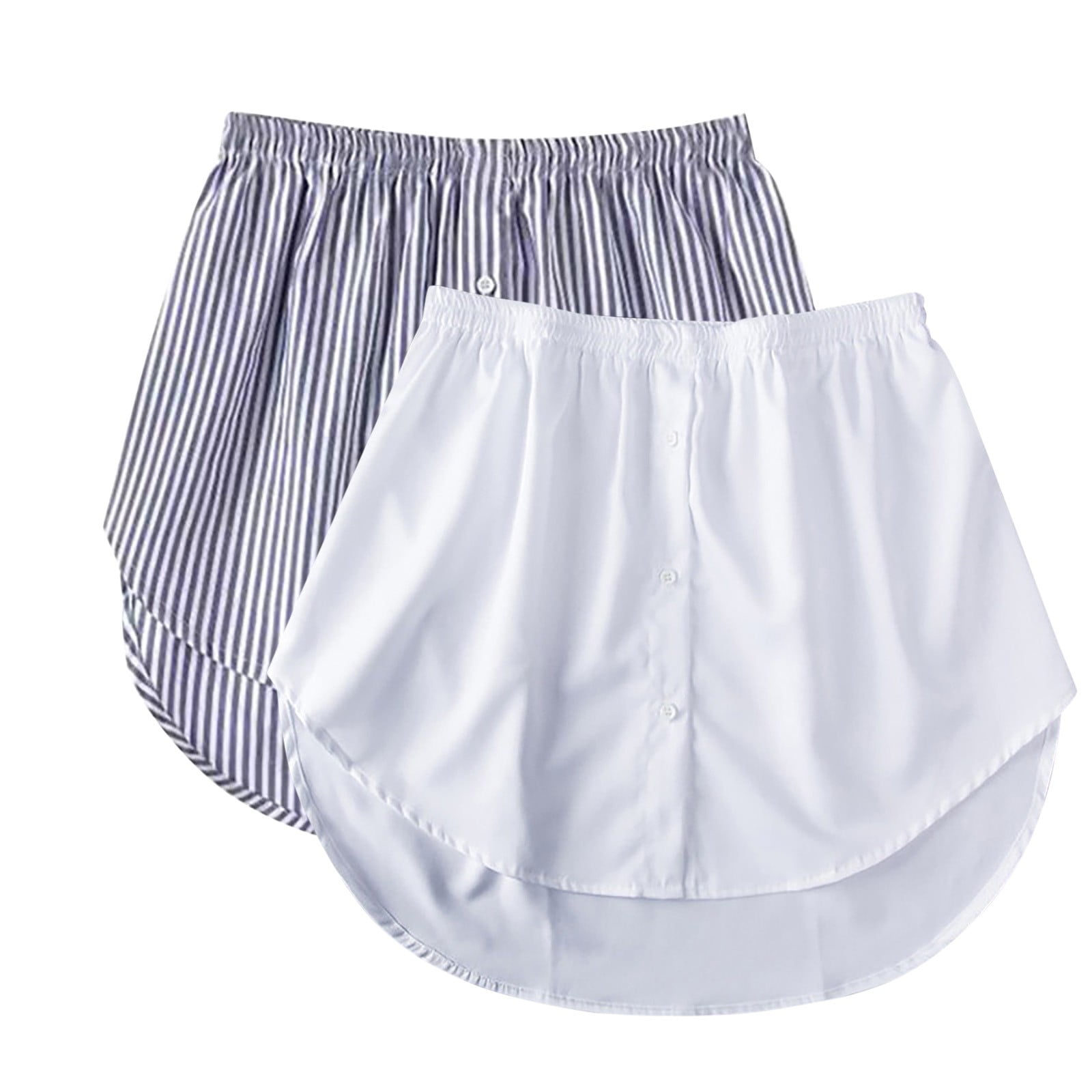 Faux Bas De Chemise/extenseur Pour Femmes - Jupe Simulée Ajustable, Pour Pulls Courts - 6