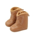 thumbnail image 1 of GYUJNB Autumn and Winter Baby Boots Cowboy Boots Baby Embroidered Cartoon Mid Calf Boots,Kids Shoes,Winter Shoes,Size:9-12 Months, 1 of 5