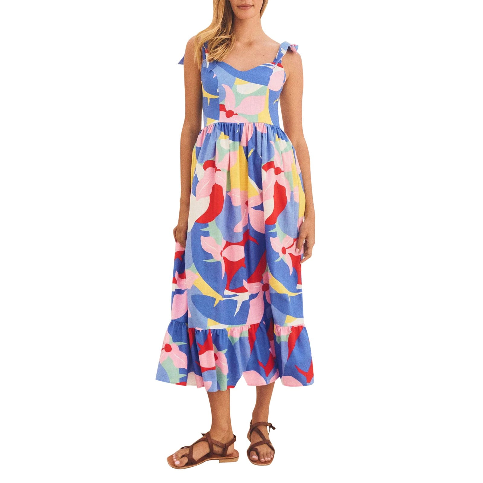 GYUJNB Dresses for Women 2024 Border Sexy Slip Dress With Ruffles And