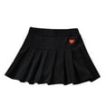 thumbnail image 1 of GYUJNB Girl Skort Mini Flare Plain Pleated Skater Skirt Shool Uniform, 1 of 4