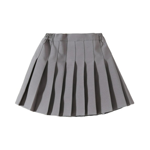 GYUJNB Girls Pleated Tennis Skirts High Waisted A-line Skirt School Uniform Athletic Golf Skorts with Shorts,2-13Years