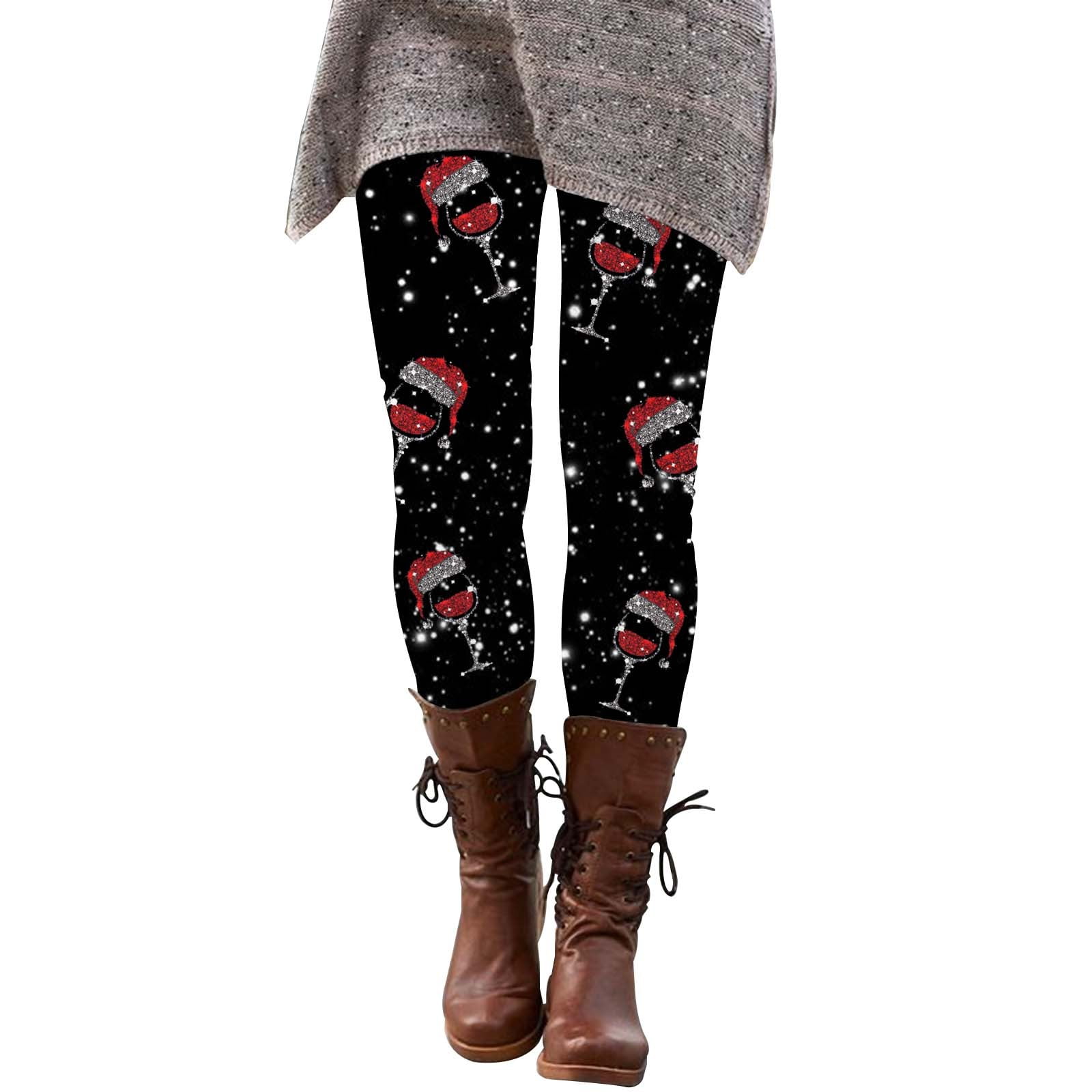 GYUJNB Leggings for Women Ladies Fashion Casual Christmas Leggings