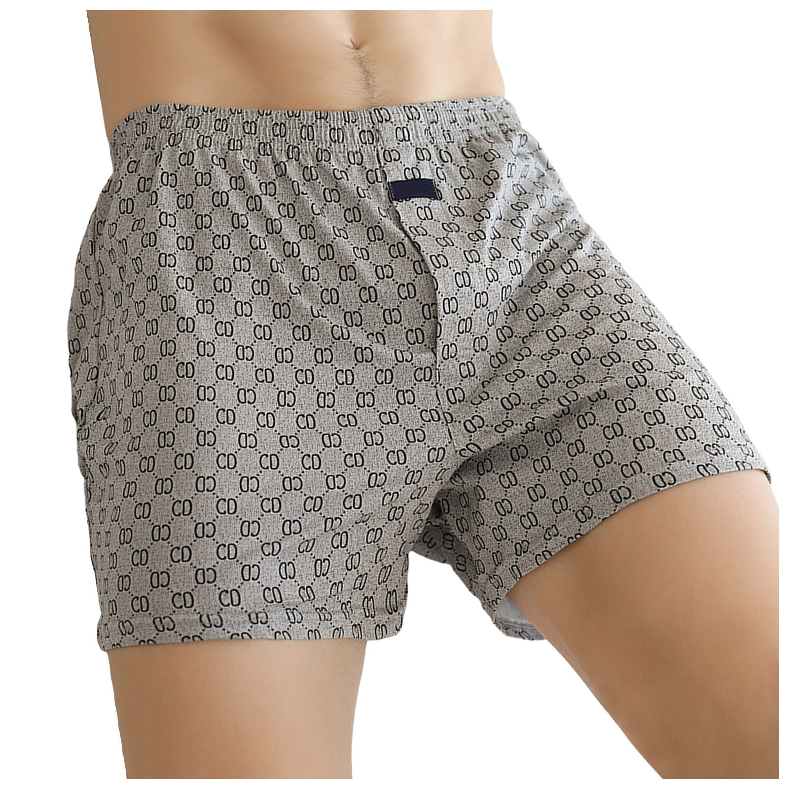 GYUJNB Men s Woven Boxers Cotton Boxer Shorts for Men Boxershorts with Button Fly Underwear Walmart