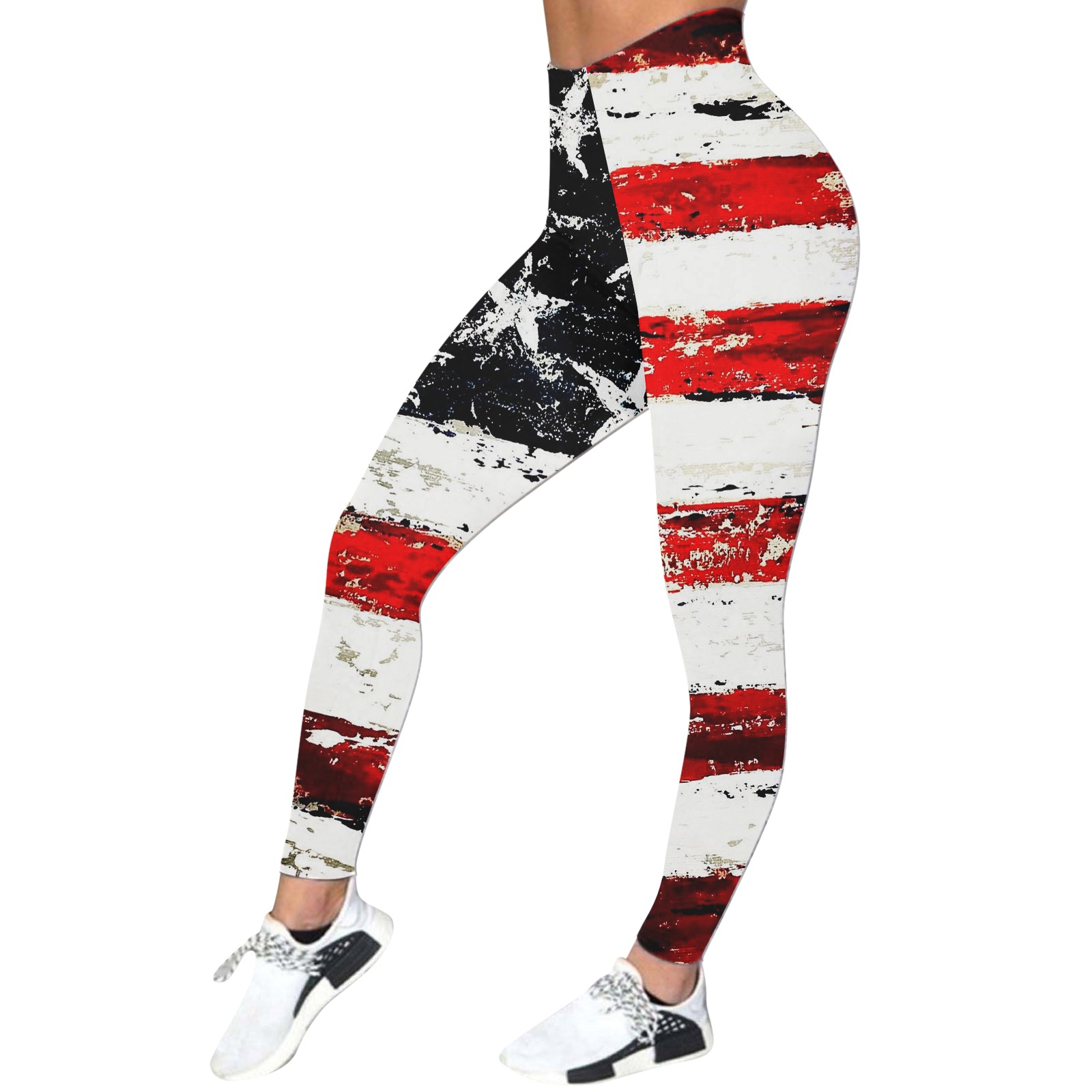 GYUJNB Plus Size 4th of July Leggings for Women Ladies Fourth Of July Printed Sports Leggings Yoga Pants Workout Leggings for Women White S Walmart