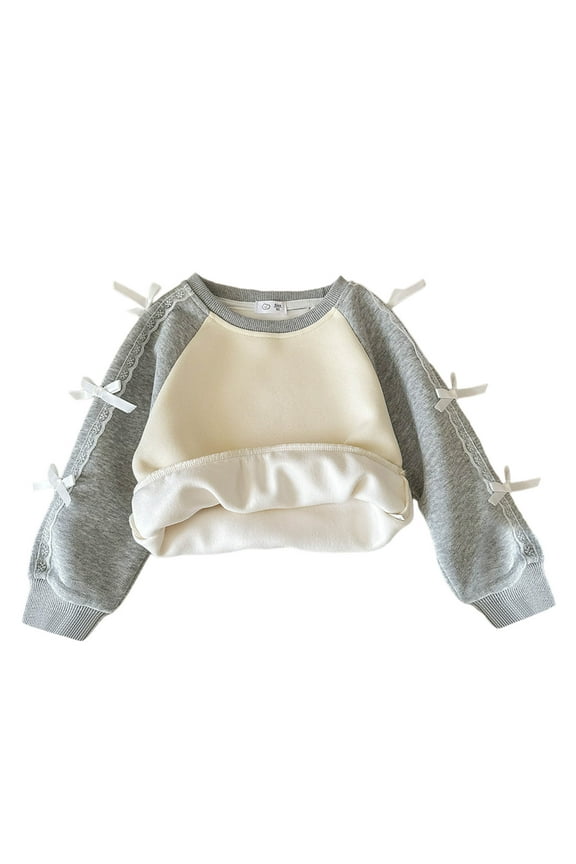 Rint Hoodie Fleece Lined Long Sleeve Pullover Sweatshirt Warm Kids Casual Top Soft Blend Comfortable Playwear,Size:4-5 Years